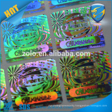 Cheap price qc pass serial number hologram sticker with security protection